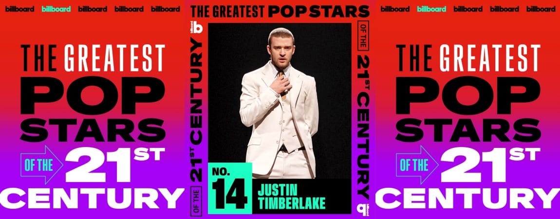 Justin Timberlake Named One of Billboard’s 25 Greatest Pop Stars of the 21st Century